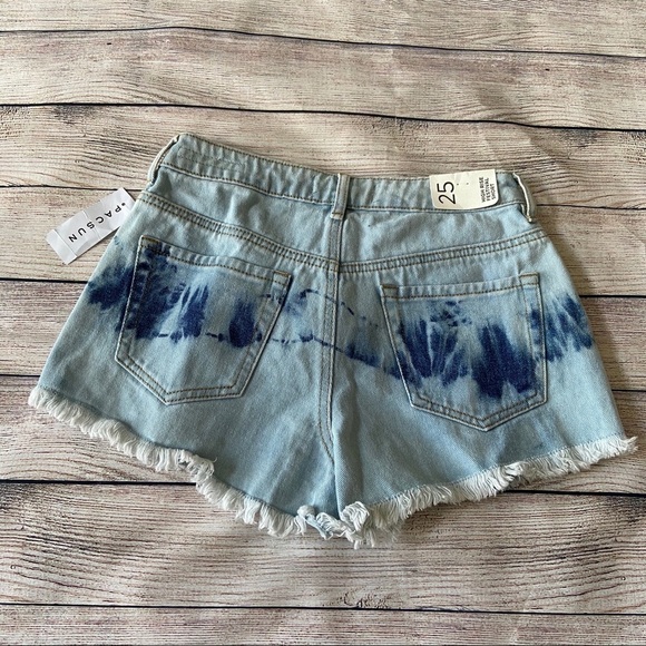 PacSun High Rise Tie Dye Festival Shorts Size 25 - Picture 6 of 7